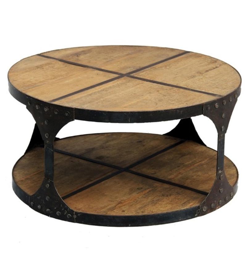 Industrial Furniture - Round Shaped Industrial Coffee Table