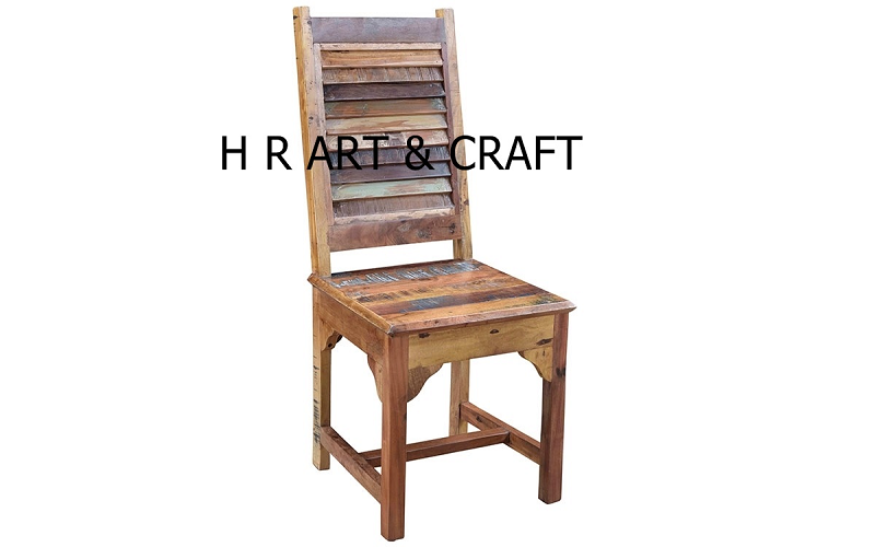 Wooden Furniture - Dining Chair - Modern Reclaimed Dining Chair