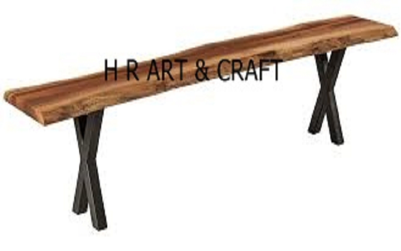 Wooden Furniture - Wooden Bench - Live Edge Wooden Bench