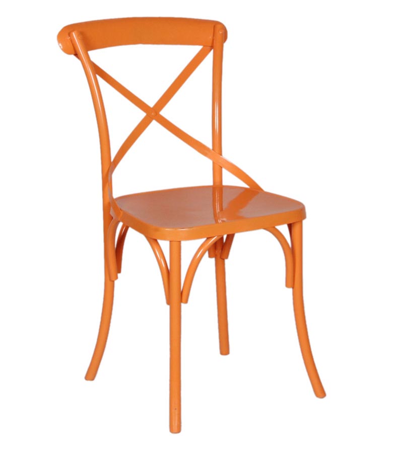 Iron Furniture - Cross Metal Back Chair